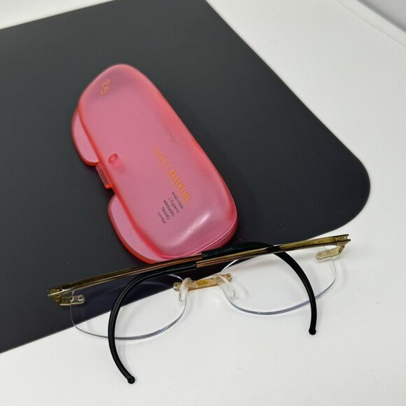 Eyephorics Eyeglasses  Clear Brown Swiss Rimless Frame Only  Read - Picture 12 of 12